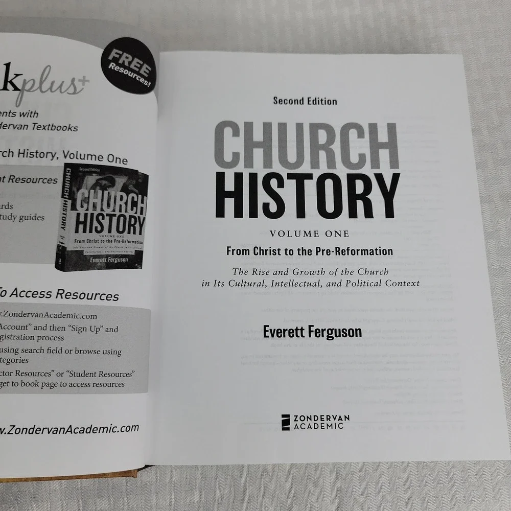 Church History Vol 1 From Christ to Pre-Reformation Everett Ferguson 2nd Ed